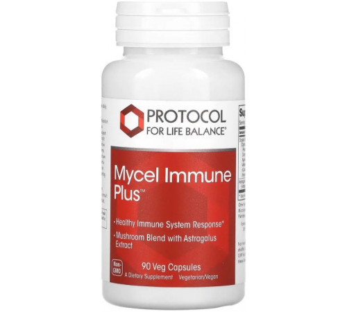 Суміш грибів для імунітету Protocol for Life Balance  Mycel Immune Plus 90 капс