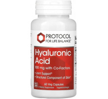 Гиалуроновая кислота Protocol for Life Balance Hyaluronic Acid 100 мг 60 вег капс