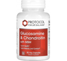 Глюкозамін та хондроїтин з МСМProtocol for Life Balance Glucosamine & Chondroitin with MSM 90 капс
