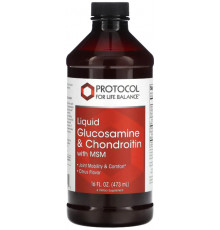Глюкозамін і хондроїтин з МСM Protocol for Life Balance Liquid Glucosamine & Chondroitin with MSM 473 мл