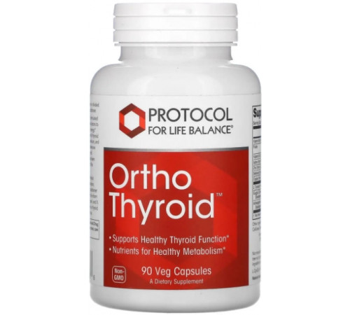 Комплекс для щитовидної залози Protocol for Life Balance Ortho Thyroid 90 капс