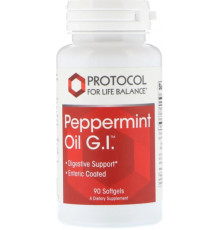 Олія перцевої м'яти Protocol for Life Balance Peppermint Oil G.I. 90 кап