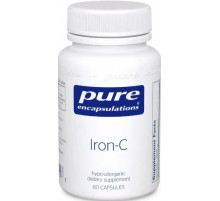 Залізо та вітамін С Pure Encapsulations Iron-C 60 капс