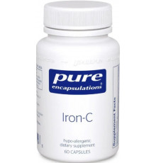Залізо та вітамін С Pure Encapsulations Iron-C 60 капс