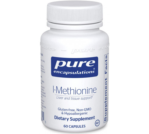 L-метіонін підтримка суглобів та печінки Pure Encapsulations l-Methionine 60 кап