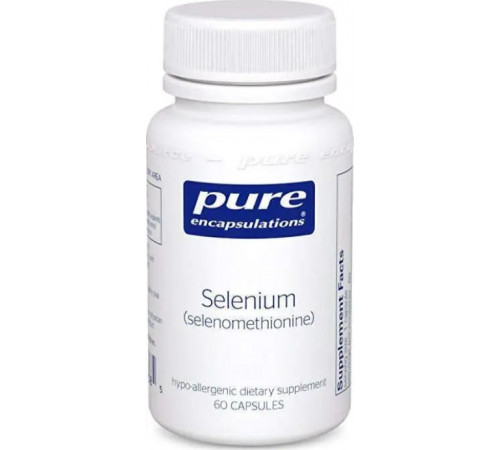 Селен (селенометіонін) Pure Encapsulations Selenium 60 капс