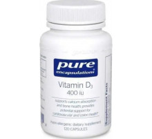Витамин D3 Pure Encapsulations Vitamin D3 400 МО 120 капс