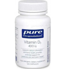 Витамин D3 Pure Encapsulations Vitamin D3 400 МО 120 капс
