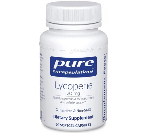 Лікопін Pure Encapsulations Lycopene 20 мг 60 капс