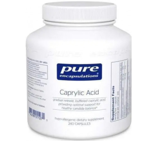 Каприловая кислота Pure Encapsulations Caprylic Acid 120 капс