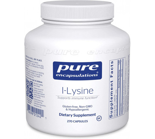 L-лізин підтримка імунітету Pure Encapsulations l-Lysine 270 капс