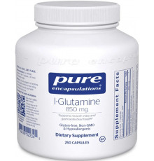 Амінокислота L-глютамін Pure Encapsulations l-Glutamine 850 мг 250 капс