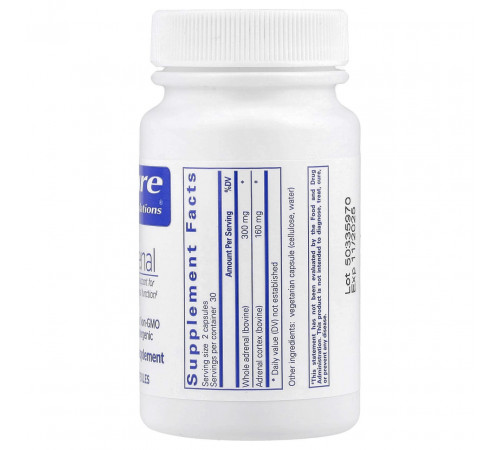 Підтримка здорової функції надниркових залоз Pure Encapsulations Adrenal 60 капс