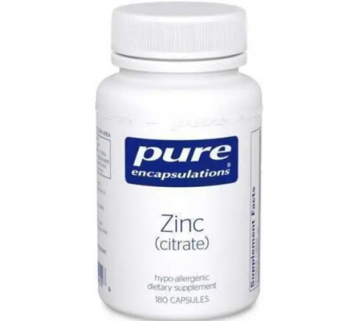 Цинк цитрат Pure Encapsulations Zinc (citrate) 180 капс