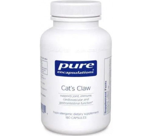 Котячий кіготь Pure Encapsulations Cat's Claw 450 mg 180 капс