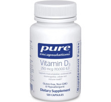 Витамин D3 Pure Encapsulations Vitamin D3 10 000 МО 120 капс