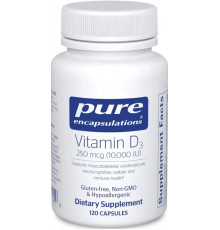 Витамин D3 Pure Encapsulations Vitamin D3 10 000 МО 120 капс