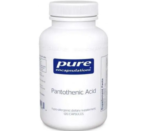 Пантотенова кислота Pure Encapsulations Pantothenic Acid 120 капс