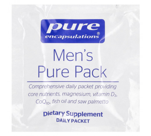 Мультивітаміни для чоловіків Men's Pure Pack Pure Encapsulations30 пакетов