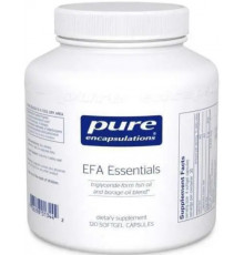 Риб'ячий жир в тригліцеридній формі з маслом огірочника, EFA Essentials, Pure Encapsulations, 120 капсул