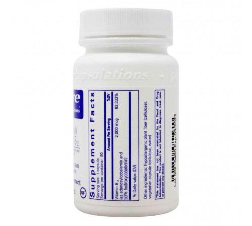 Вітамін B12 Pure Encapsulations Adenosyl/Hydroxy B12 2000 мкг 90 капс