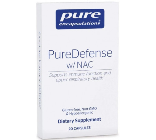 Підтримка імунітету та здоров'я дихальних шляхів Pure Encapsulations PureDefense with NAC 20 капс