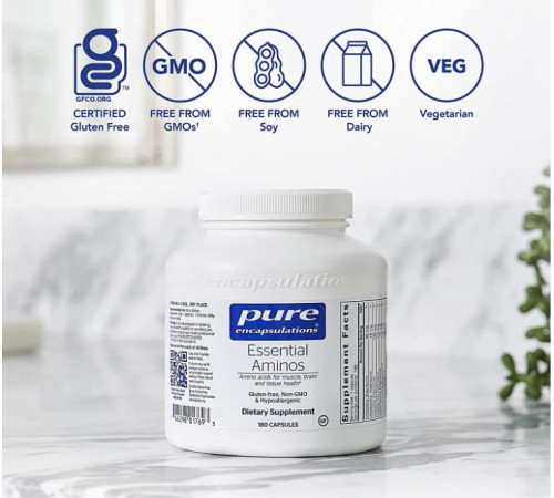 Комплекс амінокислот Pure Encapsulations Essential Aminos 180 капс