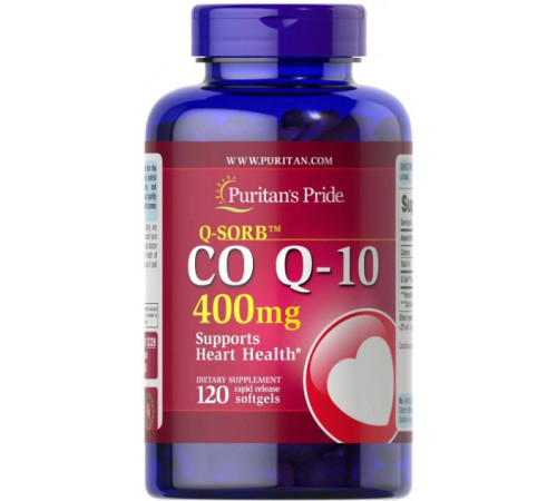Коензим Q10 Puritan's Pride CO Q-10400 мг 120 гел капс