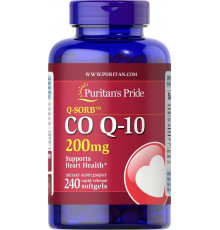 Коензим Q10 Puritan's Pride Q-SORB™ Co Q-10 200 мг 240 гел капс