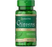 Женьшень с маточным молочком Puritan's Pride Ginseng Complex 1000 мг 50 капс