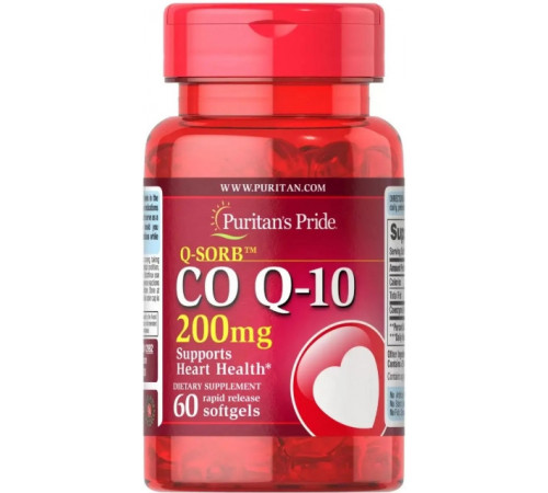 Коензим Q-10 для сердця Puritan's Pride Q-SORB ™ Co Q-10 60 капс