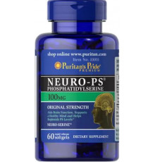 Фосфатидилсерин для роботи мозгу Puritan's Pride Neuro-PS100 мг 60 гел капс