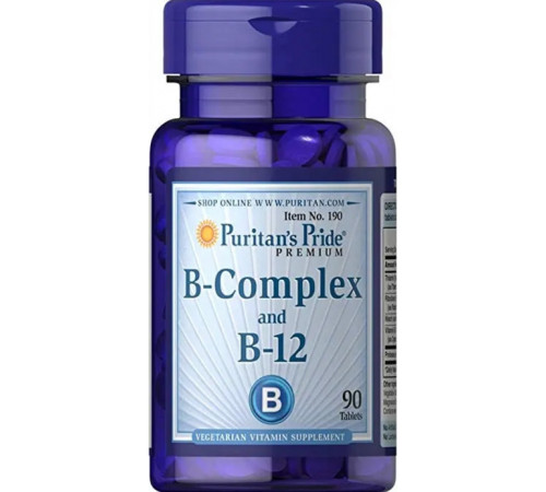 Витамины группы В Puritan's Pride Vitamin B-Complex and Vitamin B-12 90 таб