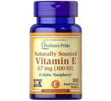 Вітамін Е Puritan's Pride Natural Vitamin E 67 мг 100 капсул