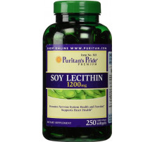 Соевый лицетин Puritan's Pride Soy Lecithin 1200 мг 250 гел капс