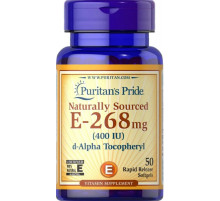 Вітамін Е Puritan's Pride Vitamin E 268 мг 100 гел капс