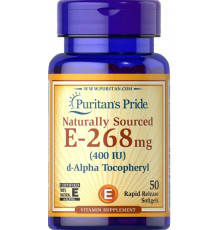 Вітамін Е Puritan's Pride Vitamin E 268 мг 100 гел капс