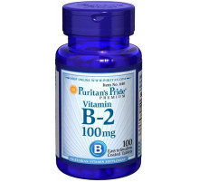 Вітамін В-2 (рибофлавін) Puritan's Pride Vitamin B-2 (Riboflavin) 100 мг 100 таб