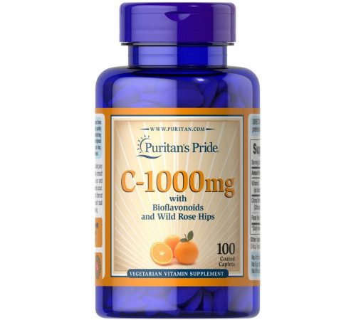 Вітамін С з біофлавоноїдами Puritan's Pride Vitamin C 1000 мг 100 таб