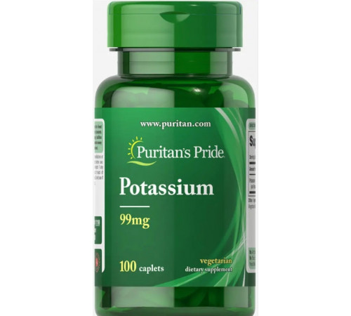 Калий глюконат Puritan's Pride Potassium 99 мг 100 капс