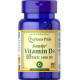 Вітамін Д3 (холекальциферол) Puritan's Pride Vitamin D3 400 МЕ 100 таб
