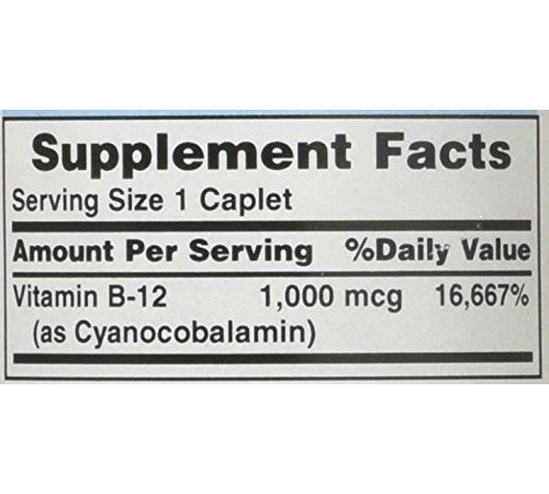 Вітамін В-12 (ціанокобаламін) Puritan's Pride Vitamin B-12 1000 мкг 100 таб