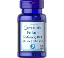 Фолиевая кислота (витамин В9) Puritan's Pride Folic Acid 400 мкг 250 таб