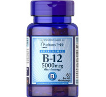Витамин B-12 Puritan's Pride Vitamin B-12 5000 мкг 60 микропастилок