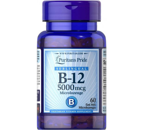 Витамин B-12 Puritan's Pride Vitamin B-12 5000 мкг 60 микропастилок
