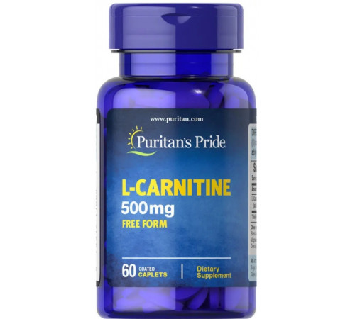 Л-карнітин Puritan's Pride L-Carnitine 500 мг 60 таб