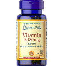 Вітамін Е Puritan's Pride Vitamin E 180 мг (400 МЕ) 100 гел капс