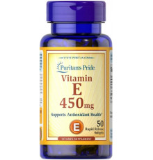 Вітамін Е Puritan's Pride Vitamin E 450 мг (1000 МЕ) 50 капс