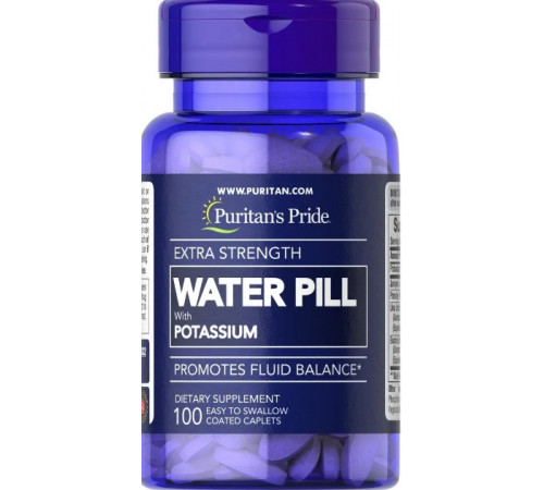 Підтримка водного балансу Puritan's Pride Extra Strength Water Pill 100 таб