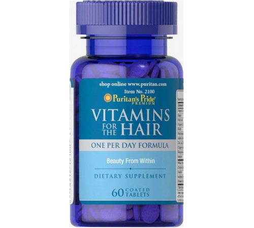 Вітаміни для волосся Puritan's Pride  Vitamins for the Hair 60 таб